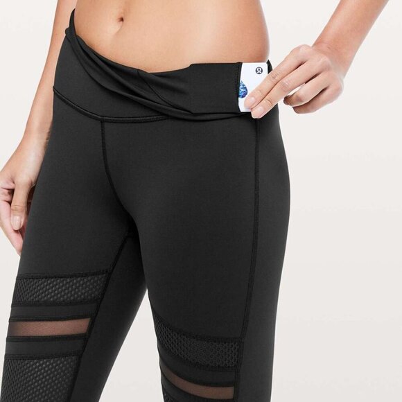Lululemon | Wunder Under High-Rise Tight *Mix & Mesh 28" Size 4 in Black - Picture 5 of 11